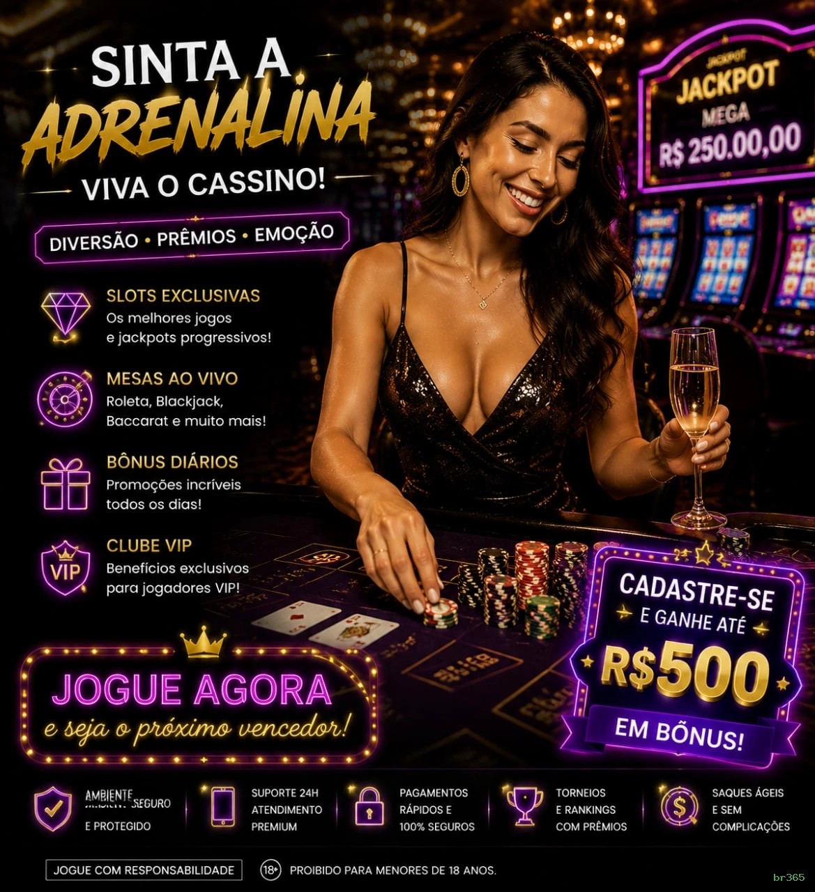 Bônus exclusivos membros VIP br365